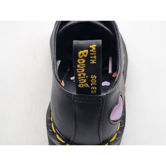 Dr Martens 1461 Quad Heart Shoes Womens Size 5 Platform Leather - Picture 11 of 13